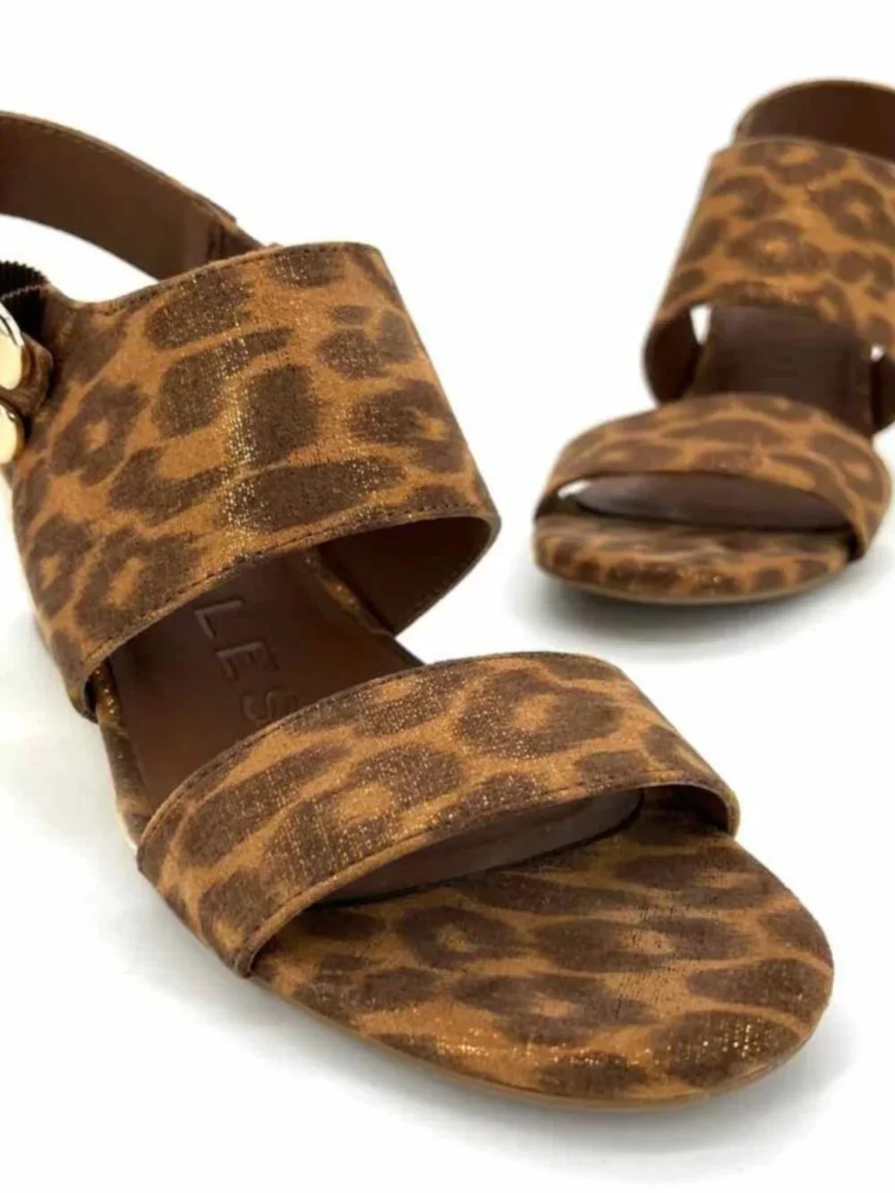 Aerosoles Worth Leopard Print Espadrille Wedge Sandals - Size 8